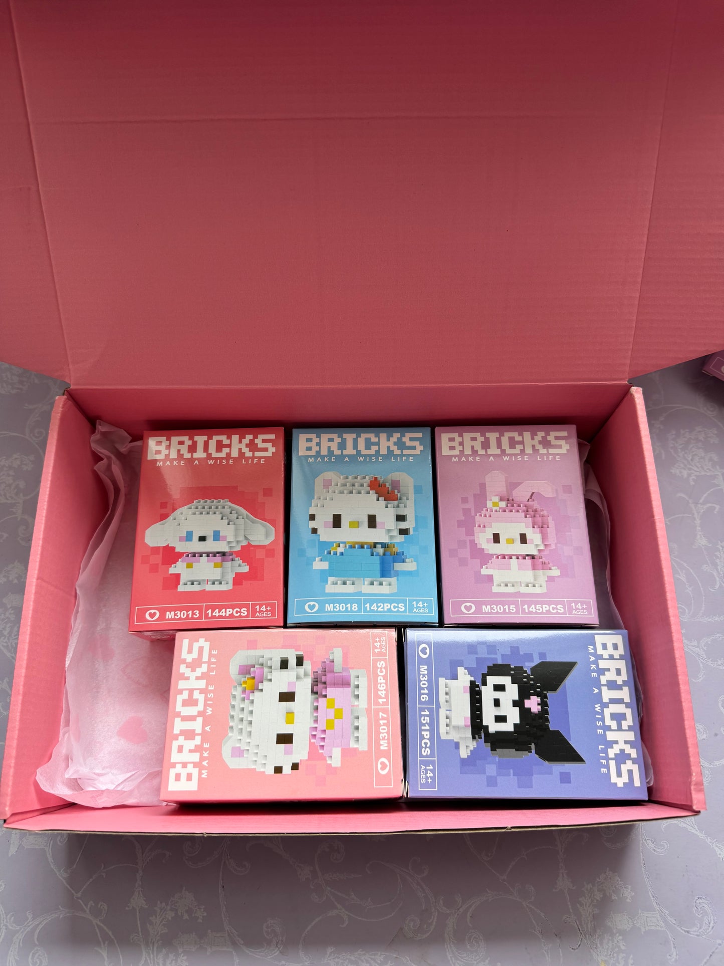 5 Sanrio Building Blocks Set
