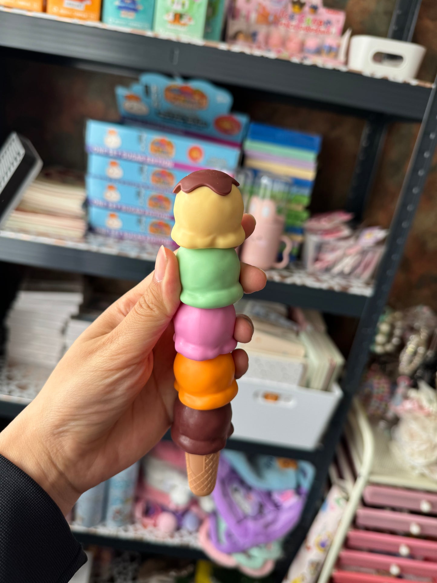 Icecream Shaped Multicoloured Highlighter