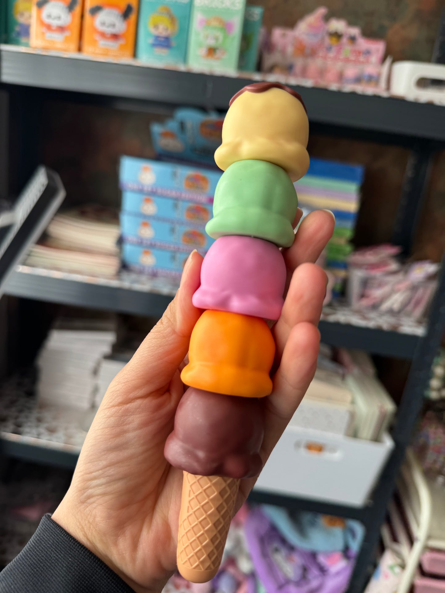 Icecream Shaped Multicoloured Highlighter