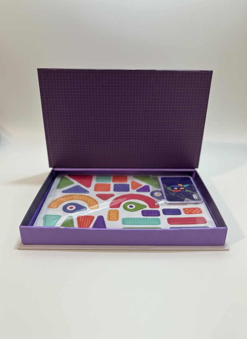 Shape Geometric Puzzle – 70 Magnetic Pieces | Educational STEM Toy for Kids