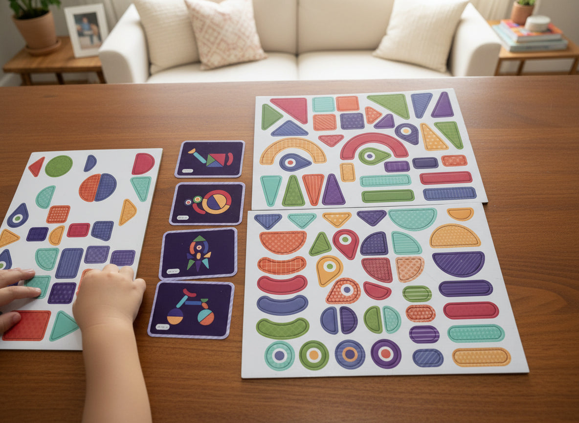 Shape Geometric Puzzle – 70 Magnetic Pieces | Educational STEM Toy for Kids